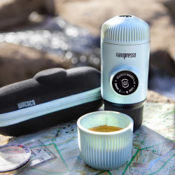 Przenośny ekspres Wacaco Nanopresso (niebieski) + twarde pudełko