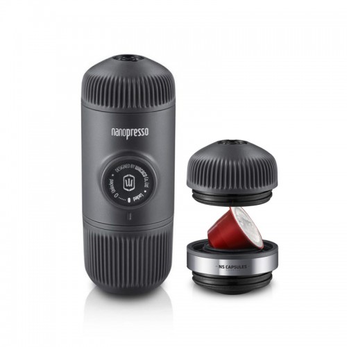 Przenośny ekspres Wacaco Nanopresso (czarny) + Nespresso adapter